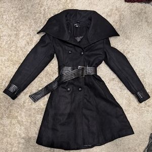 Black wool coat